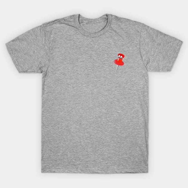 Pushy the Pushpin - little pushy T-Shirt by Lyrical Parser